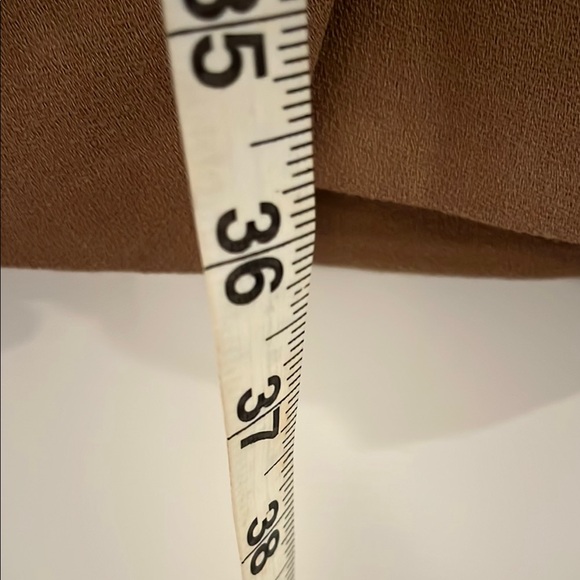 L'AGENCE Brown Camel Sleeveless V-Neck Sheath Midi Dress size 0 00 - Picture 6 of 8